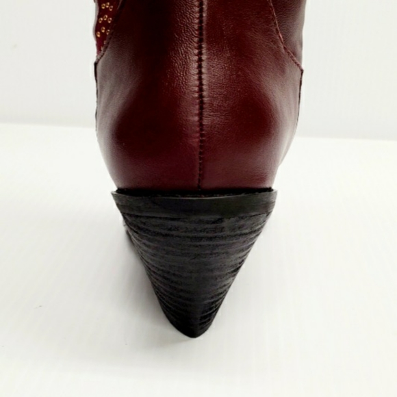 Carlos Santana Axel Studded RED Western Boots - Picture 9 of 12